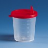 Urine beaker w/o lid PP grad. to 125ml, 1000 Pcs.