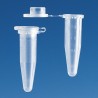 Disposable microcentrifuge tube, PP, 1,5 ml clear, with lid closure, 1000 Pcs.