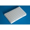 96-well PCR plate, semi-skirted,white, 0,15 ml, low profile, black coding, cut corner H12, PP, 50 Pcs.