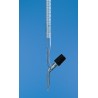 Burette, BLAUBRAND®, AS, DE-M, 50:0,1 ml, Boro 3.3, straight stopcock, PTFE spindle,Schellbach