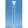 Mixing cylinder, BLAUBRAND®, A, DE-M, 1000 ml:10 ml Boro 3.3 NS45/40, PE stopper, Each