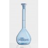 Volumetric flask PUR-coated, BLAUBRAND®, A, DE-M, 250 ml, Boro 3.3, NS 14/23, PP stopper, 2 Pcs.