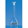 Volumetric flask, BLAUBRAND® ETERNA, A, DE-M, 50ml, Boro 3.3, W, NS 14/23, PP stopper, 2 Pcs.