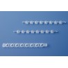 PCR cap strips of 8, clear, domed f.781377-78, 300 Pcs.