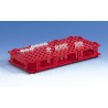 Microcentrifuge tube rack, PP, 265 x 126 x 38 mm for 84 tubes up to diameter 13 mm, blue, 5 Pcs.