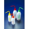 Azlon® Printed, slope shoulder wash bottles Water 250ml, 5 Pcs.