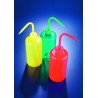Azlon® Coloured, narrow neck wash bottles- Red 500ml, 5 Pcs.