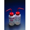 Azlon® Multi-lingual safety venting wash bottle- Acetone 500ml, 5 Pcs.