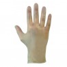 Clear vinyl powdered disposable glove Smooth Finish Medium, 100 Pcs.