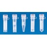 Micro tube (PP) with attached screw cap (PP) with silicone seal, 1,5 ml, round bottom, 1000 Pcs.