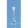 Volumetric flasks with 3 marks, DAkkS-calibrated, BLAUBRAND®, A, DE-M, 50 ml, NS 12/21, PP stopper, Each