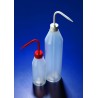 Azlon® Slope shoulder wash bottle 250ml Red cap, 5 Pcs.