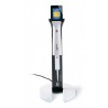 Repetitive pipette HandyStep® touch S incl. charging stand with universal power adapter/universal holder. Black
