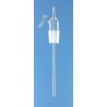 Pump head for glass reservoir bottle, for compact auto. burette, amber glass, Each