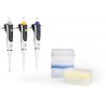 Transferpette® S package 2: 5 x pipettes (0.5-10 µl, 10-100 µl, 20-200 µl, 100-1000 µl, 500-5000 µl), benchtop rack f. 6 pipettes