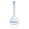 Volumetric Flask, Blaubrand, Class A 100ml Boro 3.3 Ns 12/21 PP/PE-Stopper Pk 2