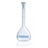 Volumetric Flask, Blaubrand, Class A 50ml Boro 3.3 Ns 12/21 PP/PE-Stopper Pk 2