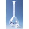 Volumetric flask, PMP, transparent, 250 ml, NS 19/26, PP stopper, Each