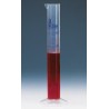 Graduated cylinder, tall form, 25 ml: 0,5 ml PP, graduated in blue, 10 Pcs.