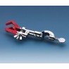 Burette clamp, aluminum die casting for 2 burettes, with roll mounting, Each
