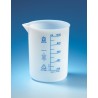 Beaker, low form, 250 ml:50 ml, with graduation and spout, ETFE, Each