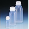Bottle, PFA, wide-neck, 500 ml, with thread S40 and screw cap, Each