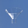 Powder funnel short, wide stem, Boro 3.3, top diameter 120 mm, bottom diameter 30 mm, Each