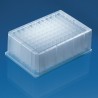 Deep well plate, 96-well, stackable 1,2 ml PP non-sterile, Low Profile, alphan. identific. system, 50 Pcs.