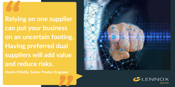 Three benefits of having dual suppliers
